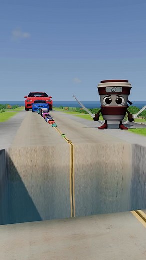 1.3M views · 7.3K reactions | Small to big car vs giant pit #reelsvideoシ #beamngcrash #car #beamngdrive #gaming #reels #trend #animation | Badshah khan | Facebook