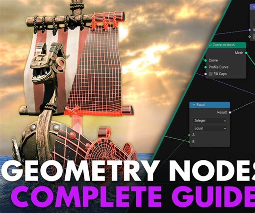 ArtStation - Blender Geometry Nodes - Boats | Tutorials