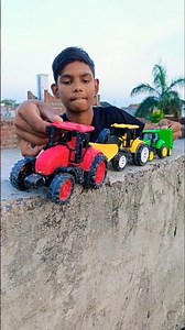 remote control tractor Remote Control Jcb And Dumper Truck Unboxing And Testing Short Video ||🚜😍