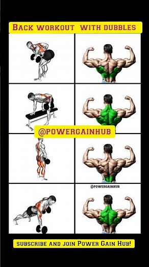 💪 Dumbbell Only Back Workout – Build a Wide & Strong Back!#backworkout