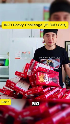 1-1620 Pocky Challenge: Eating 15,300 Calories!