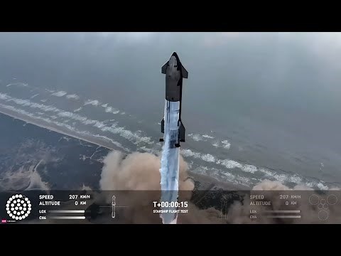 Starship Flight 4 From Launch to Booster Ocean First Time Landing - Complete Video