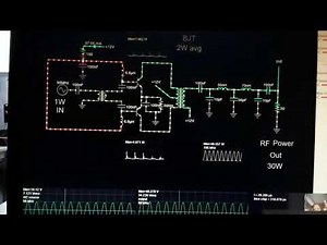 BJT RF Power Amplifier circuit schematic diagram