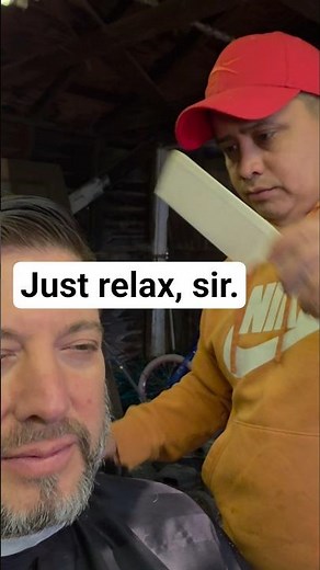 Relax in the barber shed for a satisfying haircut. #relaxation #haircut #jasonrupp #barber #asmr