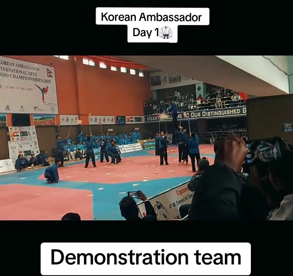 Fire Demonstration in 13th Korean Ambassador 1st day 2025. #fire #jet2holidays #taekwondo #fyyyyyppppp #ktm