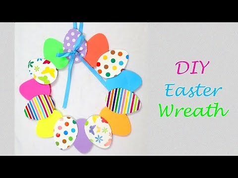DIY Easter Wreath | Easter Eggs Home Decor | Paper Decorations | Easy Paper Crafts