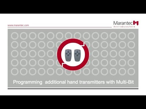 Marantec | Programming additional hand transmitters with Multi-Bit