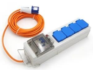[Hot Item] Caravan Camping Site 4 Way Mobile Mains Power Unit with RCD&MCB