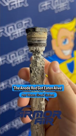 The Anode Rod Got Eaten Alive #waterheater #plumbing