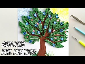Quilling Paper Tree Tutorial made with basic Shapes