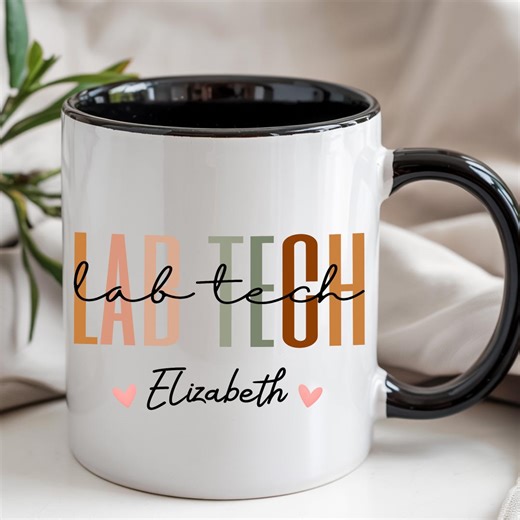 Personalized Lab Tech Coffee Mug, Custom Name Laboratory Technician Cup, Lab Week 2026 Gift, Pathology Gifts for Lab Tech - Etsy