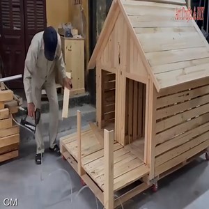 296K views · 2.7K reactions | Build A Pet Wooden House From Pallets See more : https://youtu.be/-4uWFq5ruvk Join Group : DIY Plans & Projects | Craft Creative | Facebook