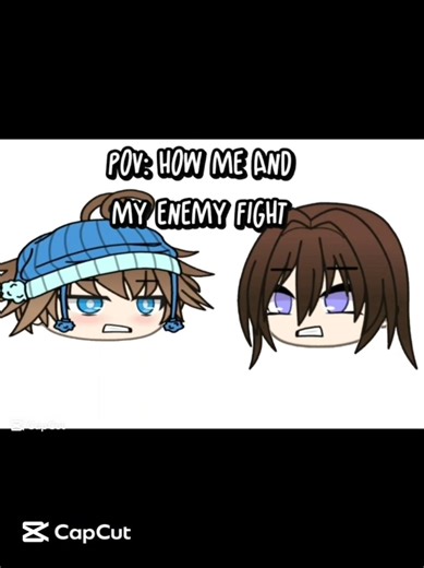 pov: how me and my enemy fight #gacha #gachalife #gachaedits #animation #gachatrend