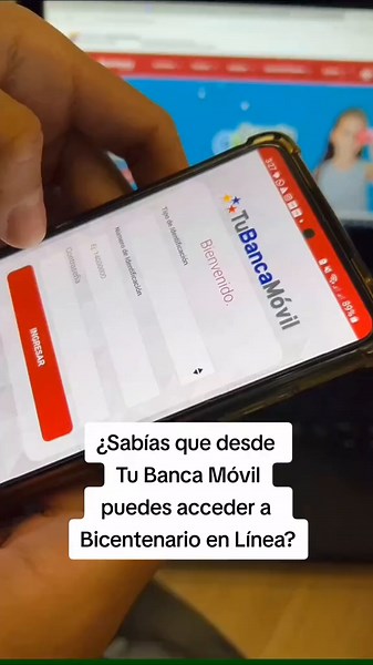 Accede a Bicentenario en Línea desde Tu Banca Móvil