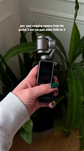 Chelsea on Instagram: "The XTRA Muse vlogging camera is such a solid option if you want smooth, creator-style footage without paying premium prices. It has facial tracking and stabilization that feel very similar to the Pocket 3, but with a much smaller price tag, which makes it way more approachable if you’re just getting into vlogging or UGC. Lightweight, easy to use, and great for everyday filming without overthinking your setup. #xtramuse #vloggingcamera #contentcreator #tiktokshopcreatorpic