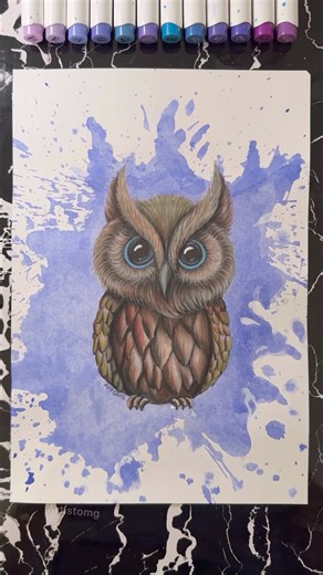 Creating a lifelike owl illustration