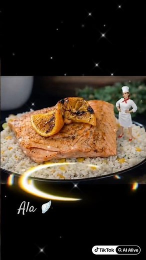 🍋 Salmón a la Parrilla con Limón Asado | Fácil, Jugoso y Delicioso #foodlover #recipe