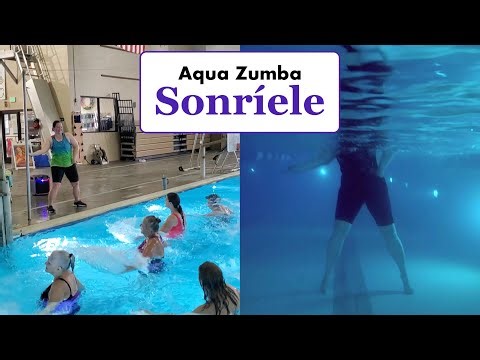 Aqua Zumba "Sonríele" (Split Screen)