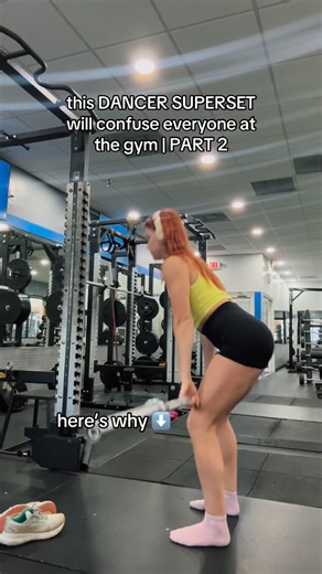 This superset trains exactly what dancers need most: powerful hips, true single-leg control, and overhead stability. BARBELL SNATCH (explosive, moderate–heavy) SINGLE-LEG RDL TO PASSÉ OVERHEAD PRESS (controlled, lighter) The snatch builds speed, coordination, and full-body power, teaching you to transfer force from the floor through your core to overhead. The single-leg RDL to passé with an overhead press refines balance, hip stability, and shoulder control while reinforcing clean alignment on o