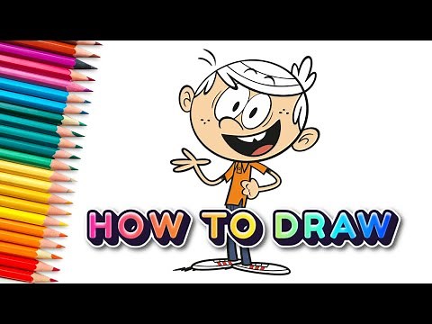 How to draw Lincoln from the Loud House step by step - The Loud House
