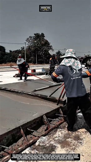 Concrete Leveling worktool that smooths road surfaces evenly for stronger pavement #worktool