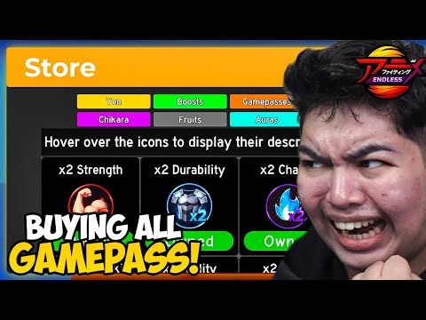 Anime Fighting Simulator Endless - BUYING ALL GAMEPASS!