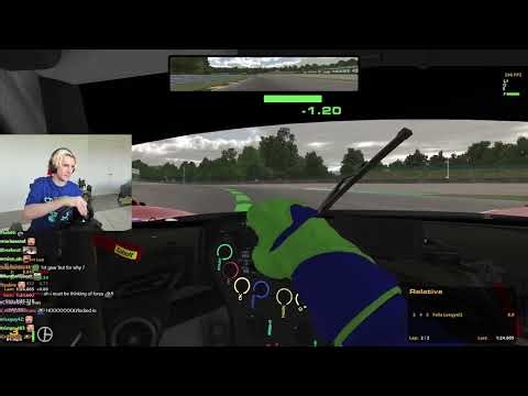 xQc Is Getting Good at iRacing!