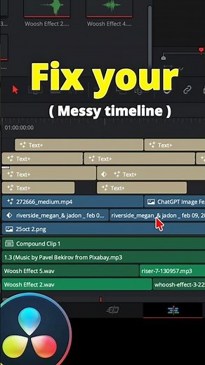 Organize Your Timeline in DaVinci Resolve (Track Size & Colors)