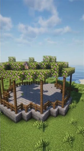 How to build a small Park 🌳- Minecraft #minecraftshorts #minecraftbuilds #minecraft #relaxing