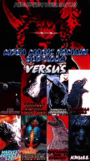 Mega Magic Domain Godzilla vs The Prototype, Godzilla In Hell, Pennywise, Knull, Marvel Godzilla