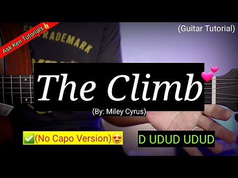 The Climb - Miley Cyrus (No Capo)😍 | Guitar Tutorial #shopeetagtowin