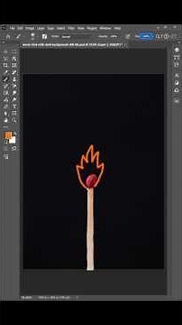 Create Flames Effect in Adobe Photoshop 2024 #logo_academy