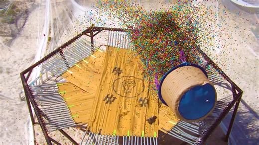 Watch What Happened When We Dropped 100,000 Easter Eggs On Trampoline