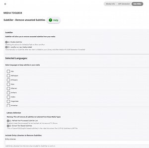 Automatically extract embedded subtitles alongside video files?