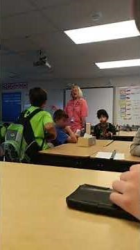 Teacher Doesn't Know The Definition of Annoying While Yelling At A Kid.