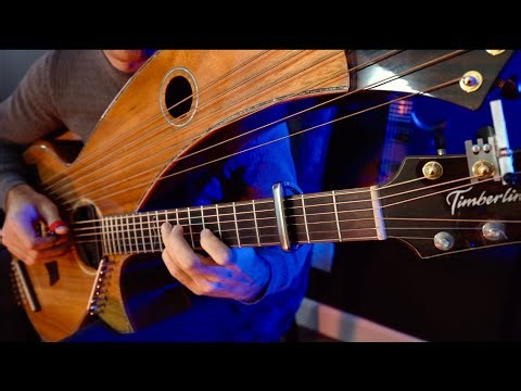 It Came Upon A Midnight Clear - 18 String Harp Guitar Cover (Meditative Christmas Music)