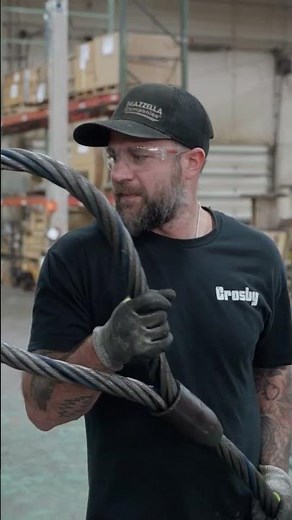 How A Flemish Eye Wire Rope Sling Is Made #rigging #wireropeslings #liftingslings