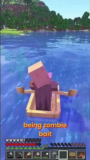 LDShadowLady: Minecraft Villager Transport: Painfully Slow BUT Worth It! #shorts