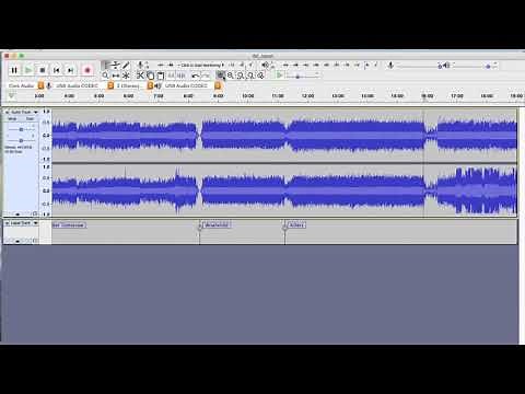 Use Audacity to title and export songs from an audio file using labels and multiple export.