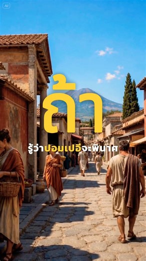 ถ้าอยู่ที่ปอมเปอี ก่อนภูเขาไฟปะทุ คุณจะเลือกทำอะไร