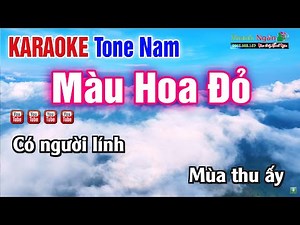 Màu Hoa Đỏ Karaoke Tone Nam - KARAOKE NHAC ĐỎ CÁCH MẠNG