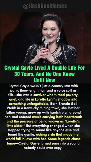 Crystal Gayle Lived A Double Life For 30 Years, And No One Knew—Until Now #shorts