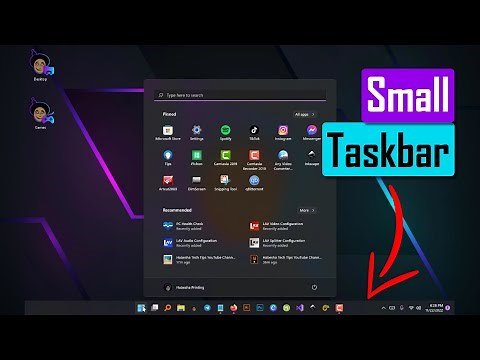 Small Taskbar in Windows 11
