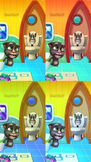 Magic Toilet Tom My Talking Tom 2 🤯 #shorts #tom #animation #cute #cat #mytalkingtom2 #viral 1