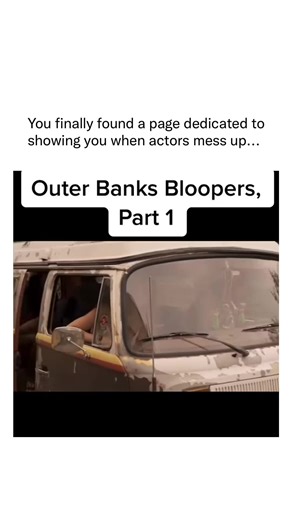 actors messing up on Instagram: "Behind the scenes of Outer Banks, the Pogues can’t keep it together for more than a few seconds. Chase Stokes forgets lines, Madelyn Cline cracks during dramatic beats, and Rudy Pankow and Jonathan Daviss trigger giggle fits with one mistimed reaction. What should be tense treasure-hunt scenes instantly turn into blooper chaos. Sand shifts, boats rock, and stunt timing slips as the cast keeps teasing each other between takes. Emotional moments fall apart when som