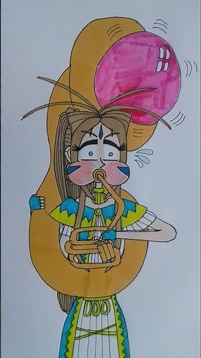 anime girls playing sousaphones