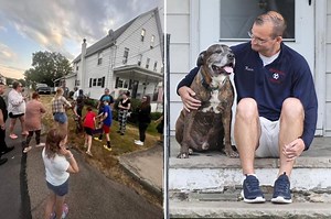 Goodbye, Mellow: Entire town turns out for dying dog’s last walk