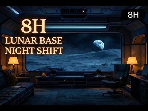 Lunar Base Night Shift (8 Hours) — Soft Life Support Hum for Sleep, Focus & Inner Stillness