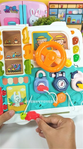 ASMR Unboxing Fidget Board Toys Kitchen Toy Set | Satisfying Toy Play with Pinky Toys #shorts