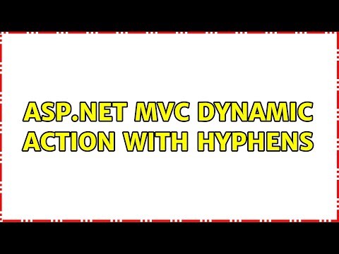 ASP.NET MVC Dynamic Action with Hyphens